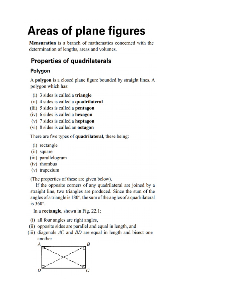 Plane Figures | PDF