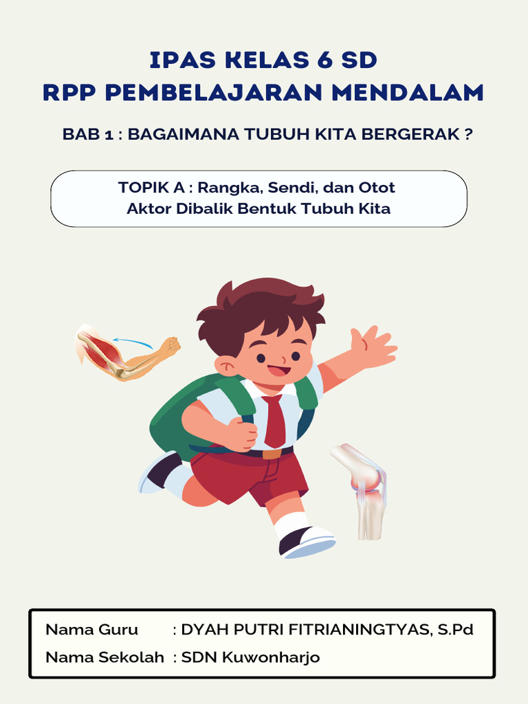 Rpp Pembelajaran Rangka Dan Otot Kelas 6 Pdf