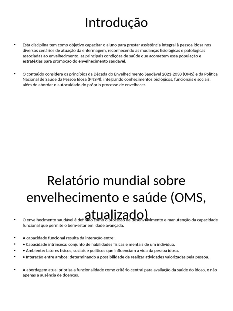 Envelhecimento Saudável: Cuidados e Desafios | PDF | Envelhecimento ...