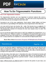 How To Do Trigonometric Functions