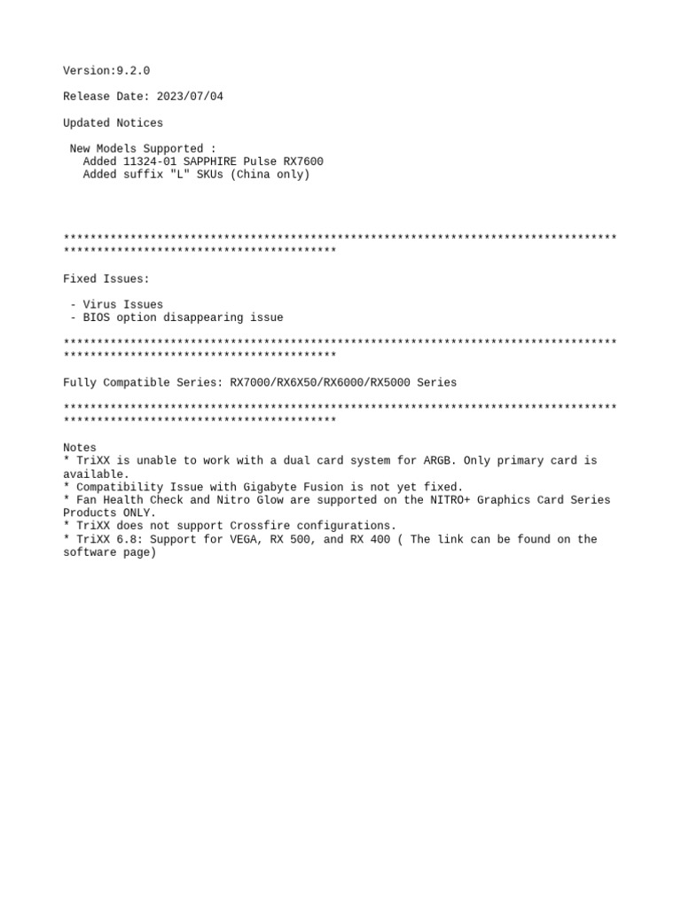 Version 9.2.0 Release Notes | PDF