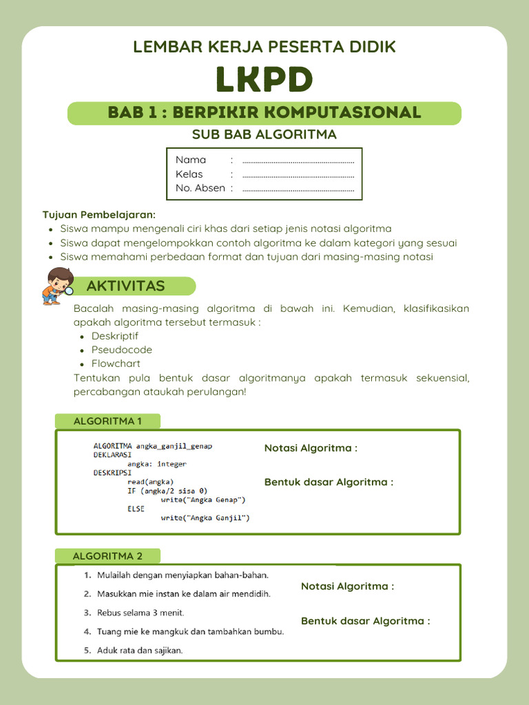 LKPD Algoritma | PDF