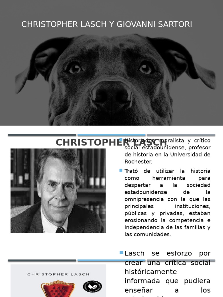 Lasch y Sartori: Crítica Social y Política | PDF | Narcisismo ...