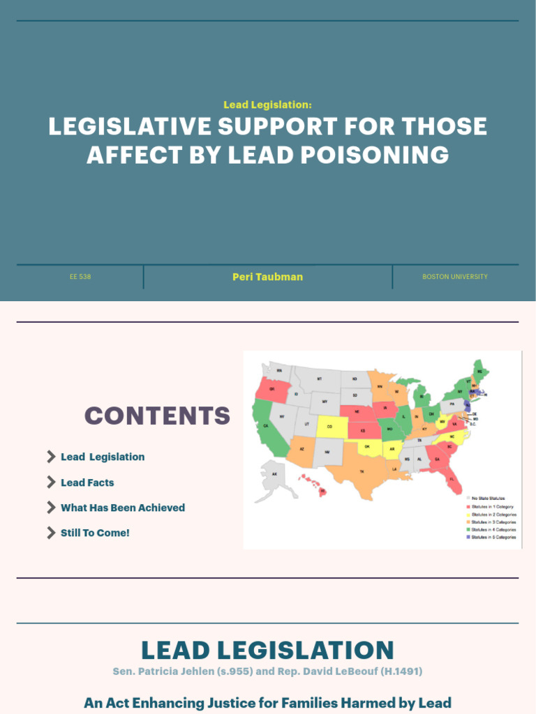 Lead Poisoning Legislation Overview | PDF