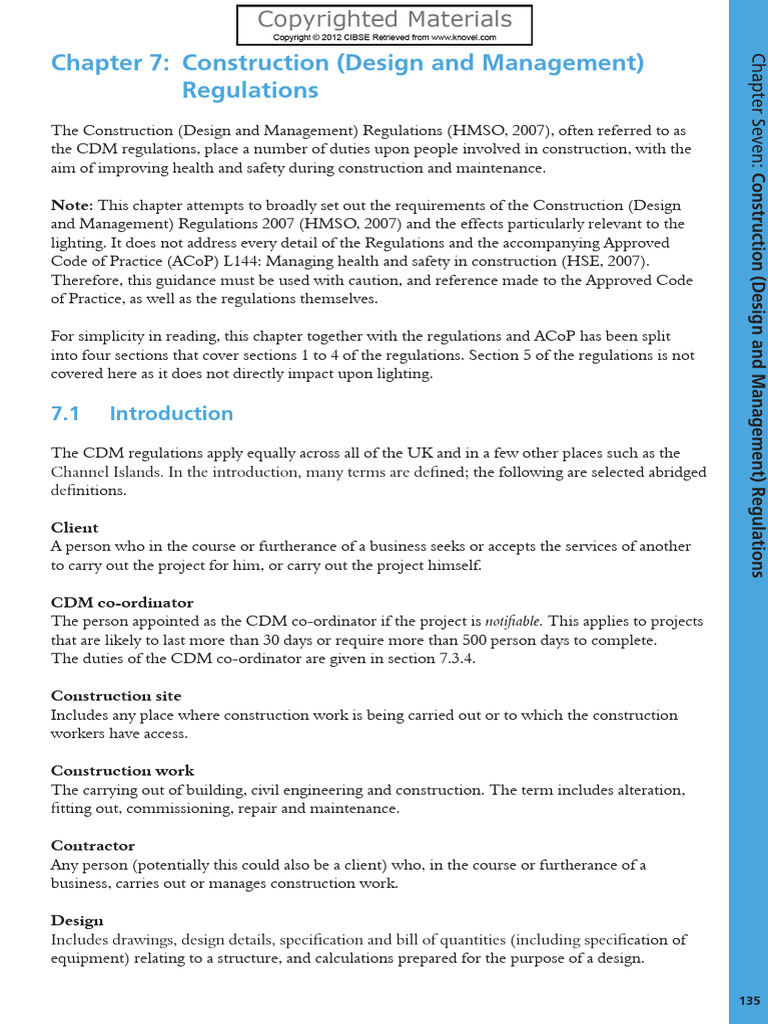 CDM Regulations Overview for 2024 | PDF | Occupational Safety And ...
