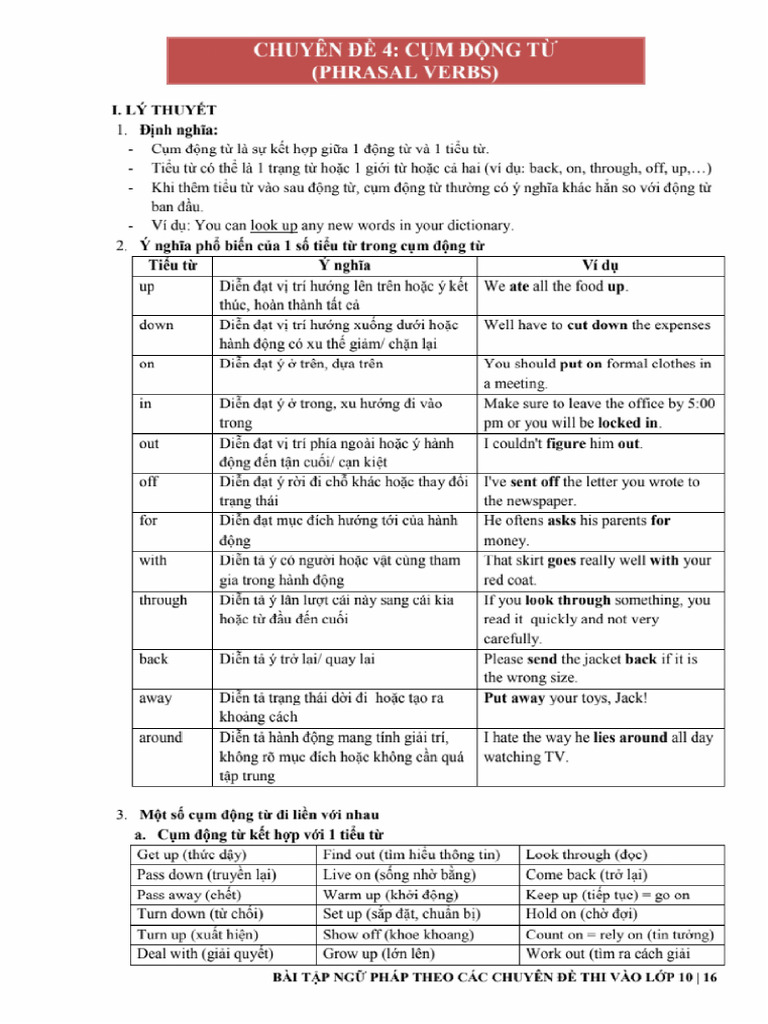 Phrasal Verbs L P 9 | PDF