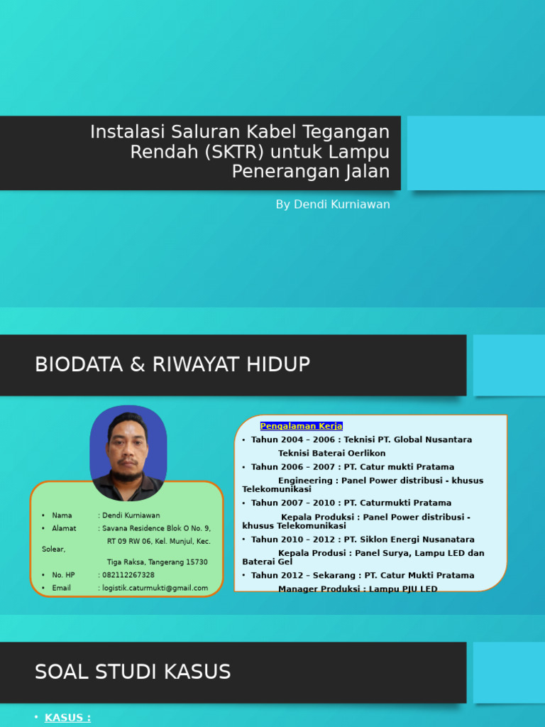 Instalasi SKTR untuk PJU Jalan Umum | PDF