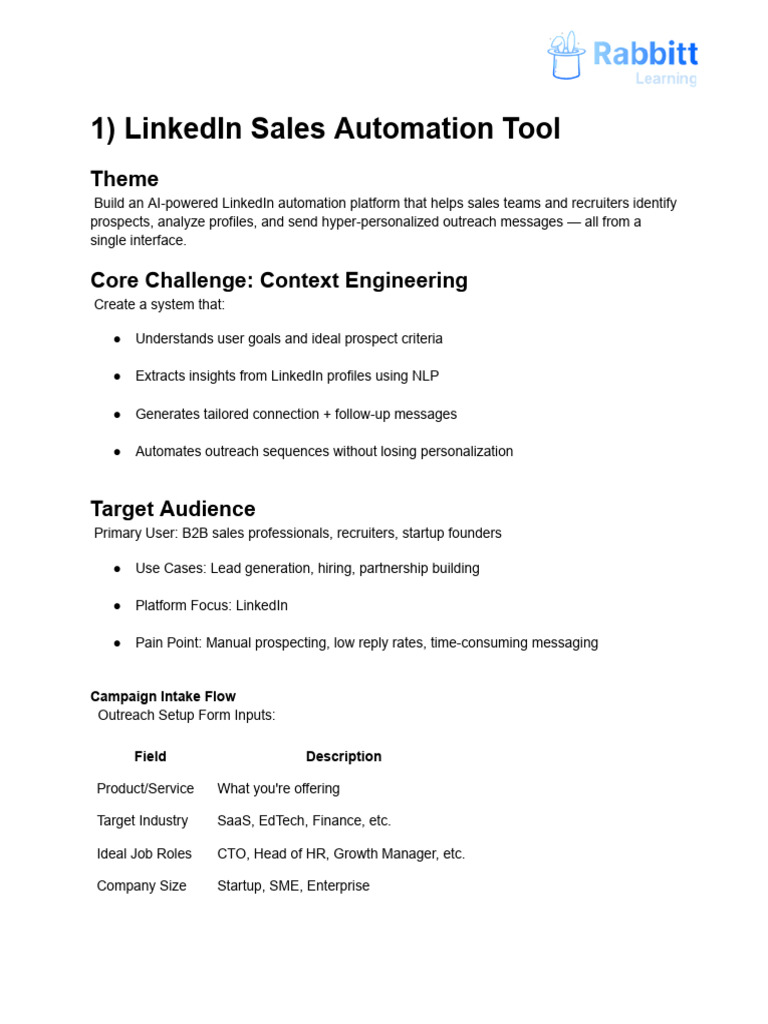 LinkedIn Sales Automation Overview | PDF | Linked In | Artificial ...