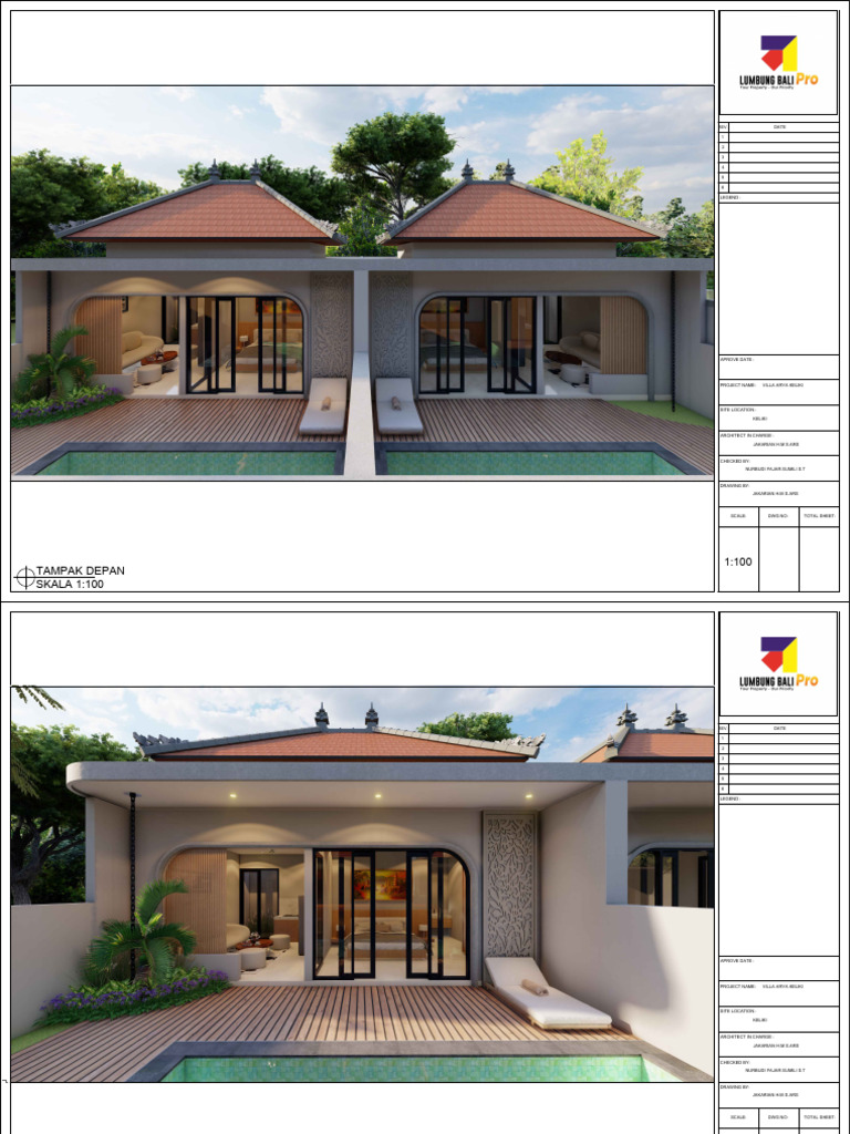 Villa Arya Keliki Architectural Plans | PDF