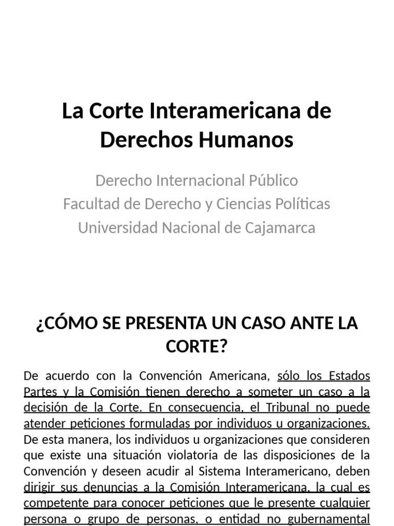 7la Corte Interamericana de Derechos Humanos | PDF | Convenio europeo ...