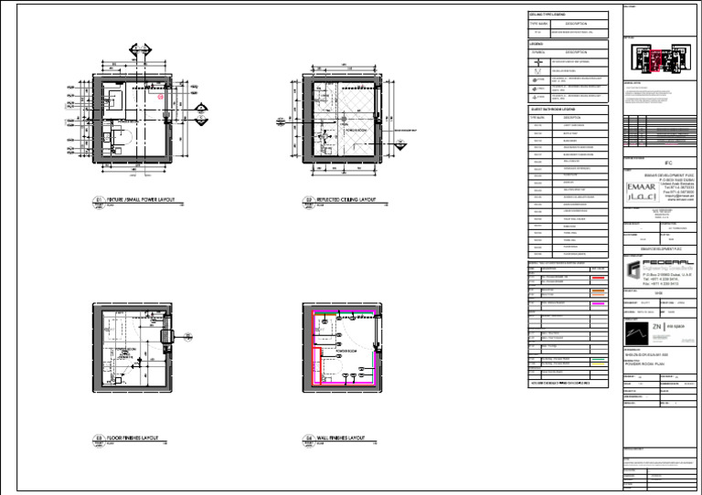 Powder Room Design Layout Plans | PDF | Tile | Bathroom