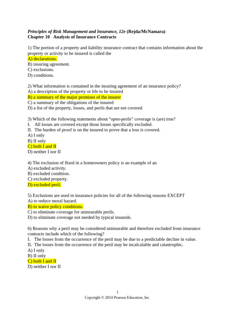 Proof of Loss Requirement in Insurance | PDF | Insurance | Deductible