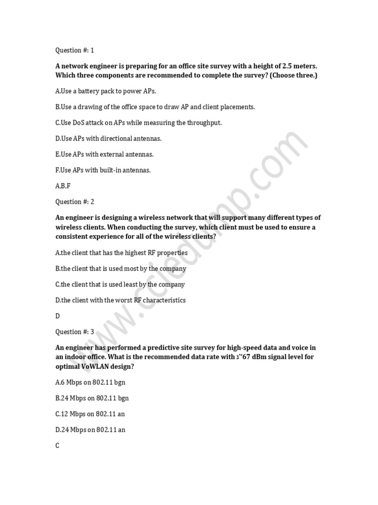 Wireless Network Design Considerations | PDF | Ieee 802.11 | Computer ...