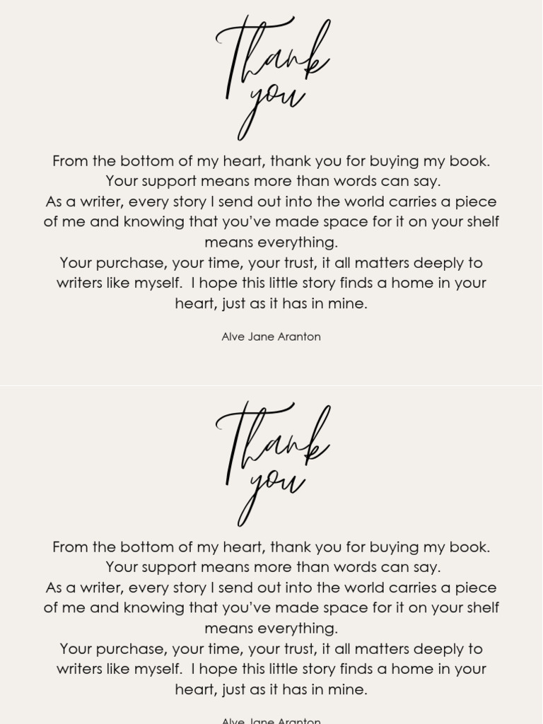 Thank You Card | PDF