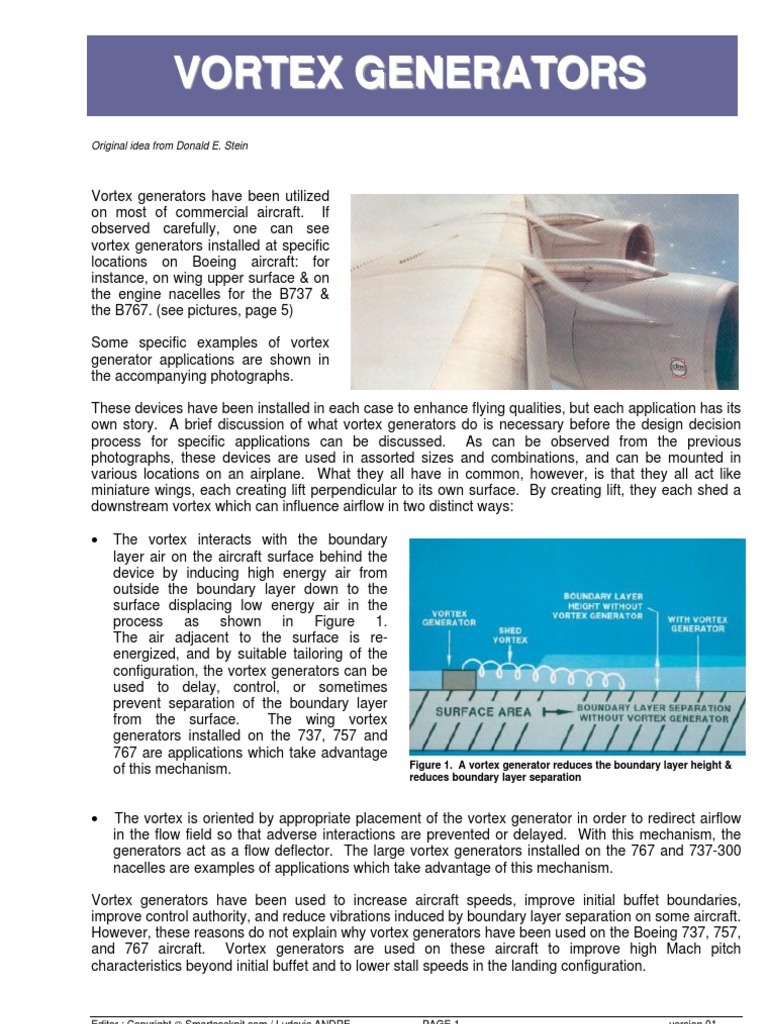 Vortex Generators | PDF