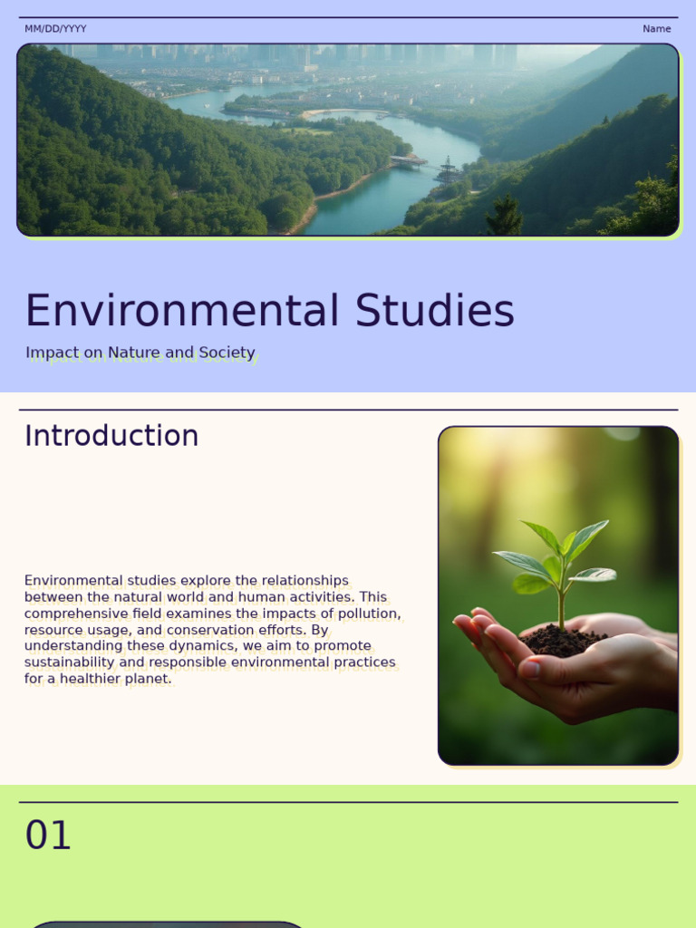 Environmental Studies: Impact & Solutions | PDF | Climate Change ...