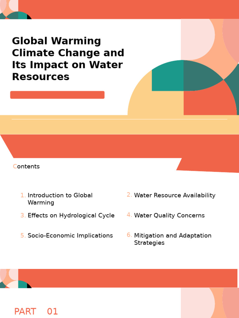 6 Global Warming and Its Impact On Water Resources | PDF | Climate ...