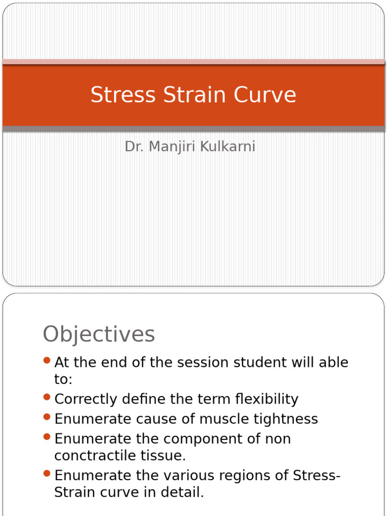 Muscle Stress-Strain Curve Explained | PDF