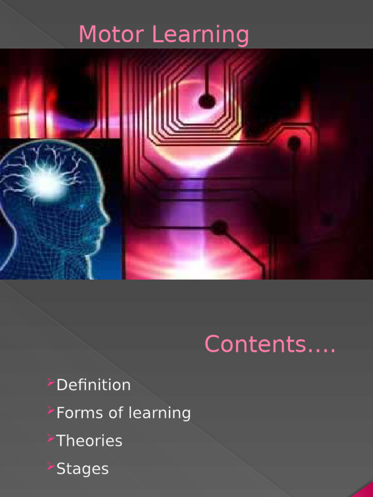 Understanding Motor Learning Concepts | PDF | Classical Conditioning ...