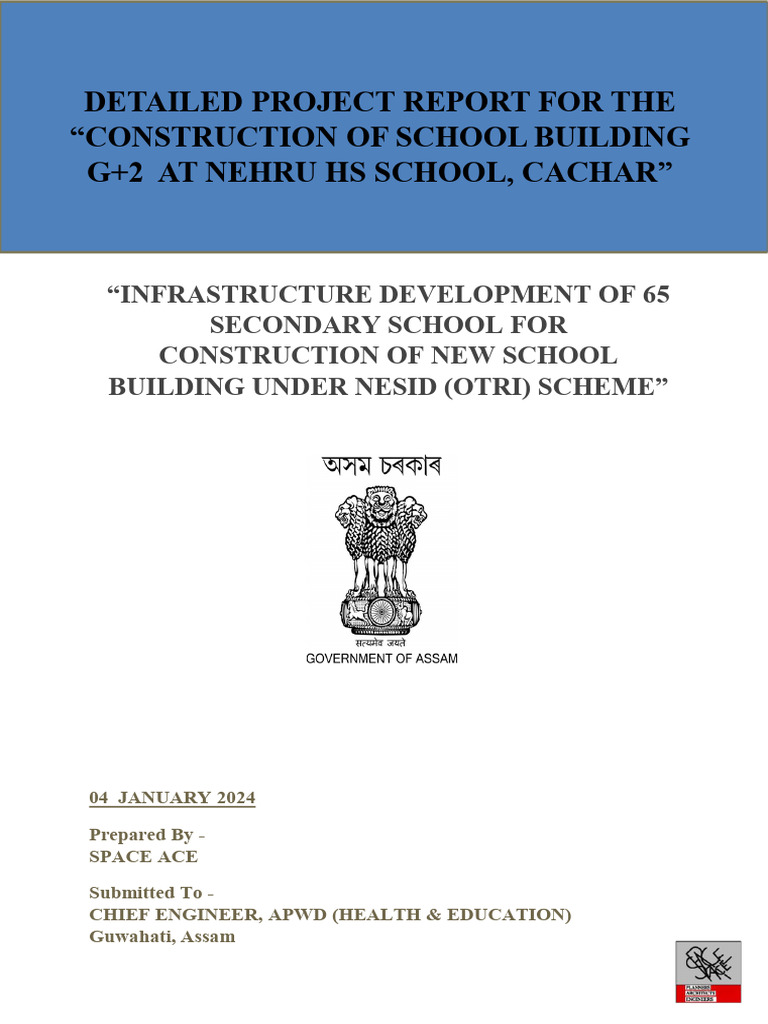 Nehru HS School Building Project Report | PDF | Classroom | Infrastructure