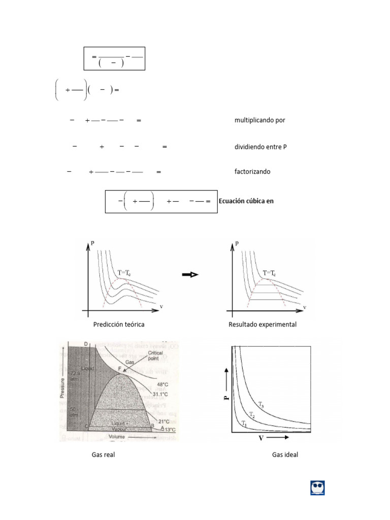 Ecuación de Van der Waals en Gases Reales | PDF