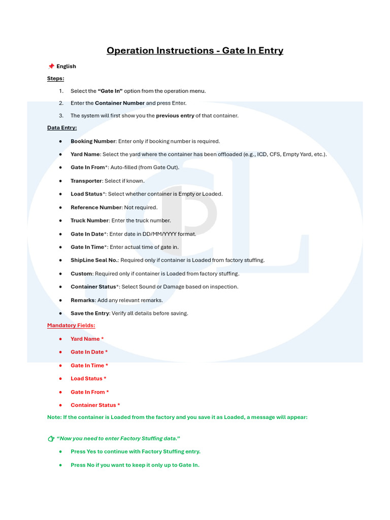 Gate in | PDF