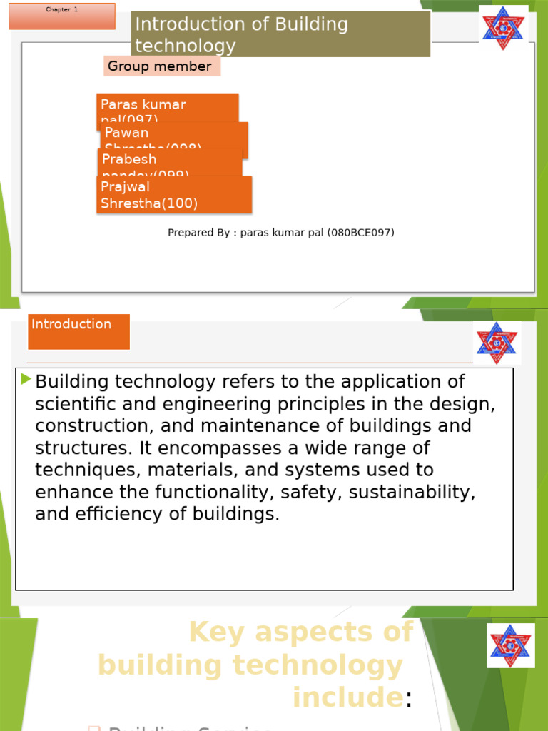 Introduction to Building Technology | PDF | Infrastructure | Built ...