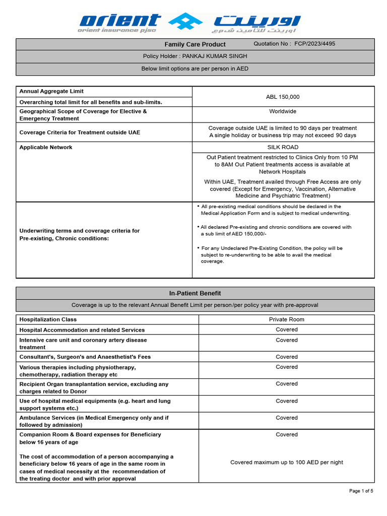 Comprehensive Family Care Insurance Plan | PDF | Hepatitis C | Hepatitis