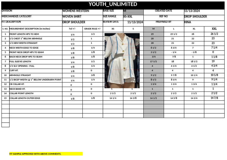 Relaxed Drop Shoulder Fit - SIZE M | PDF | Clothing | Fashion