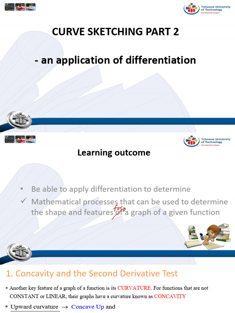 Curve Sketching - Part2 - An Application of Differentiation | PDF ...