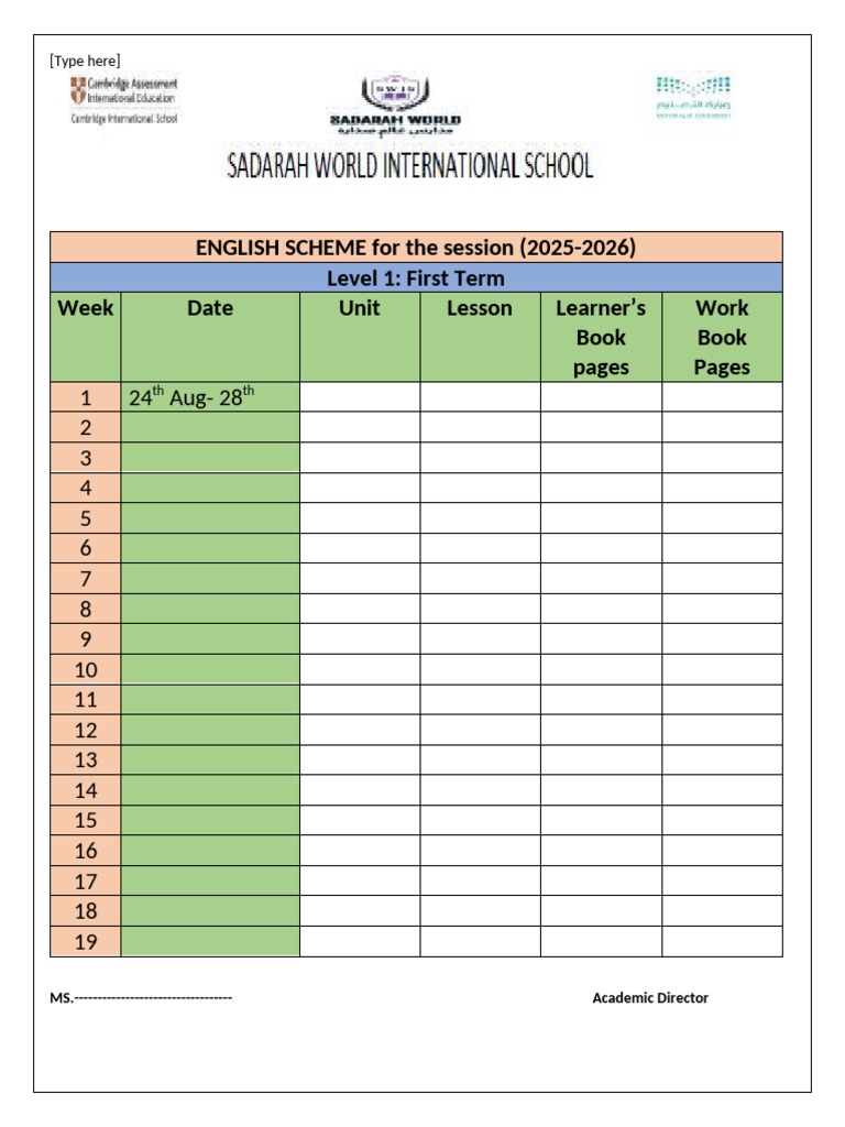 2026 English Scheme of Work | PDF