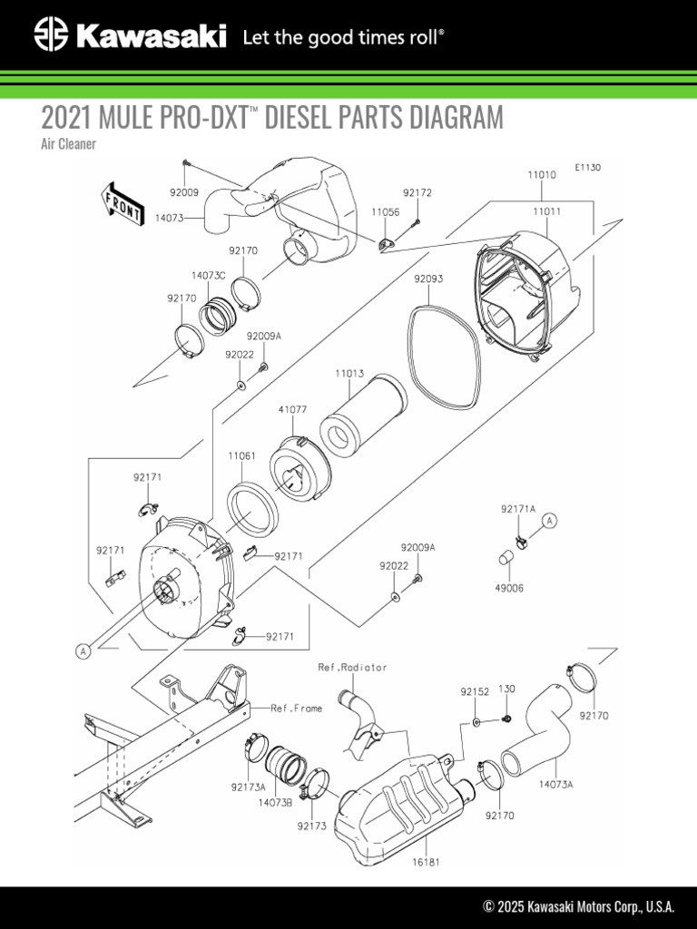 2021 Mule Pro-DXT Diesel Parts List | PDF
