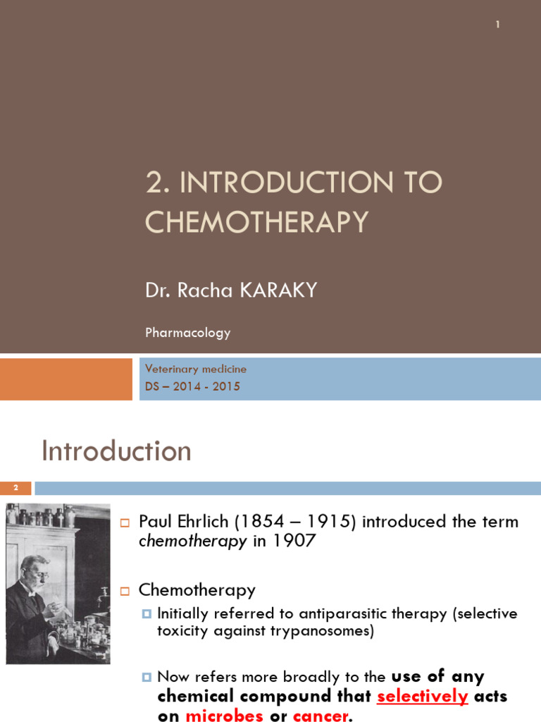 Introduction to Chemotherapy in Veterinary Medicine | PDF ...