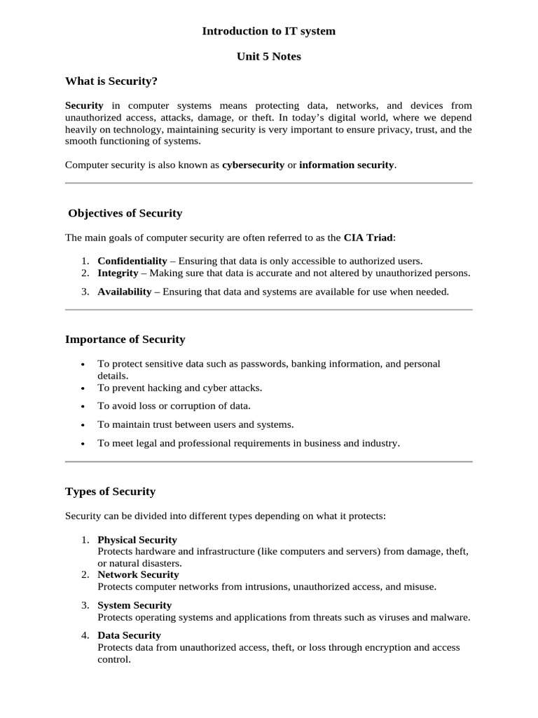 Understanding Security Threats in IT | PDF | Security | Computer Security