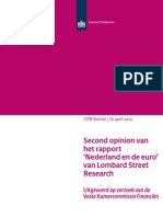 Second opinion rapport 'Nederland en de euro' van Lombard Street Research