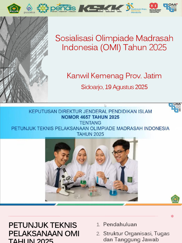 Petunjuk Teknis OMI 2025 Kemenag | PDF