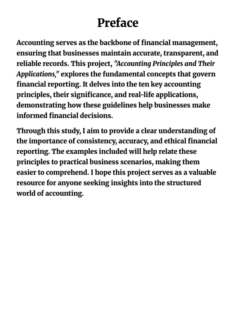 Preface Acknowledgement Pdf