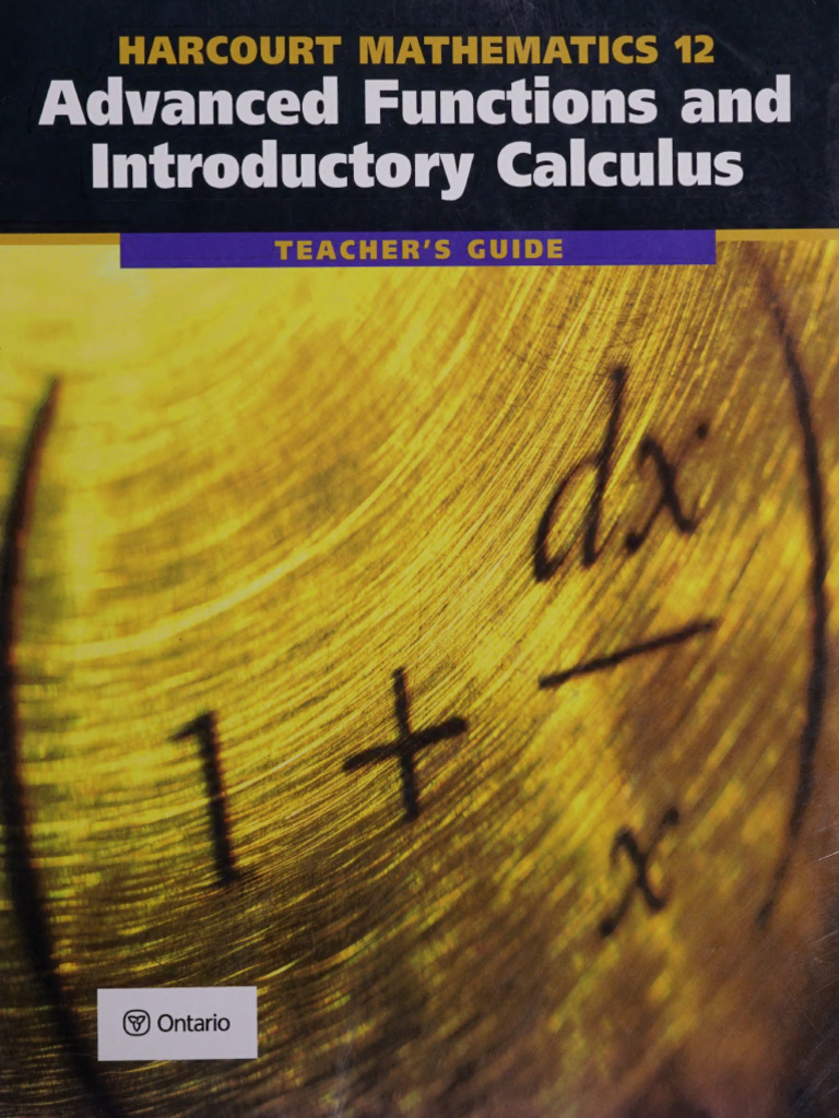 Teacher's Guide for Advanced Functions | PDF | Polynomial | Function ...
