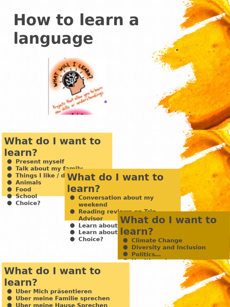 How To Learn A Language | PDF