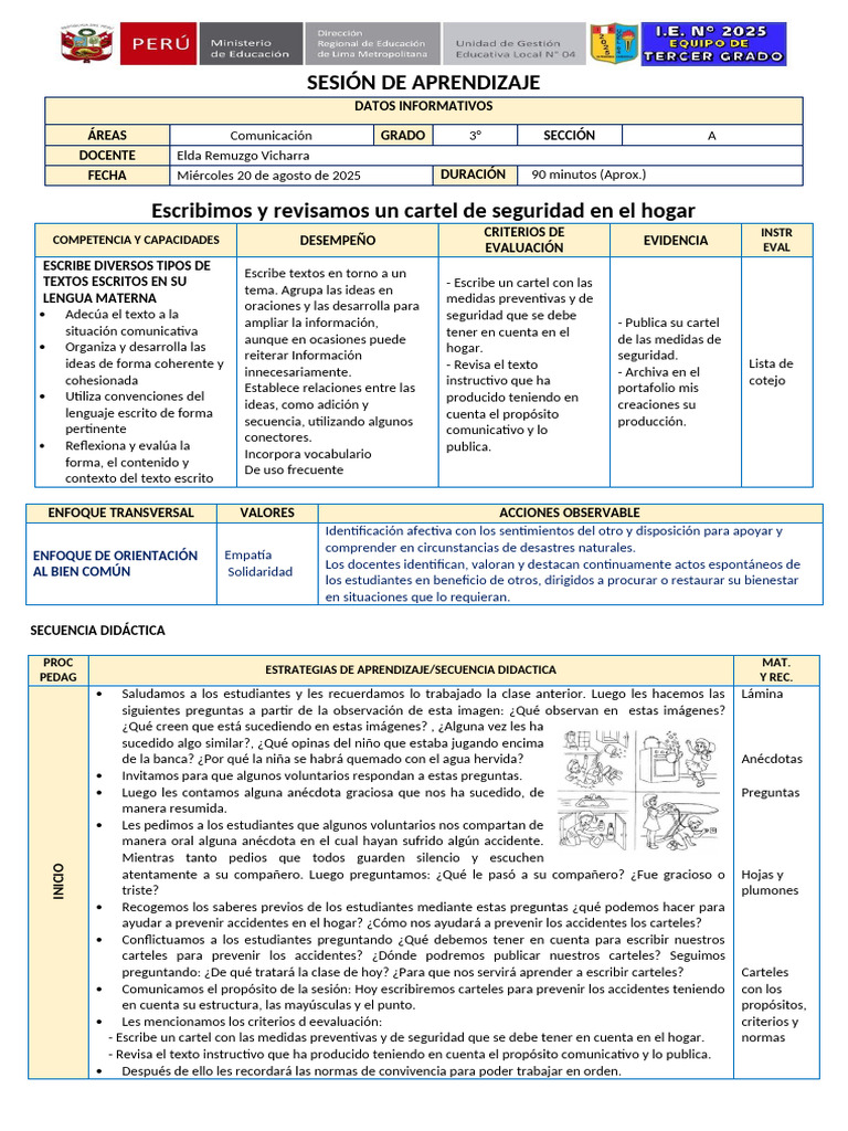 Carteles de Seguridad en el Hogar | PDF