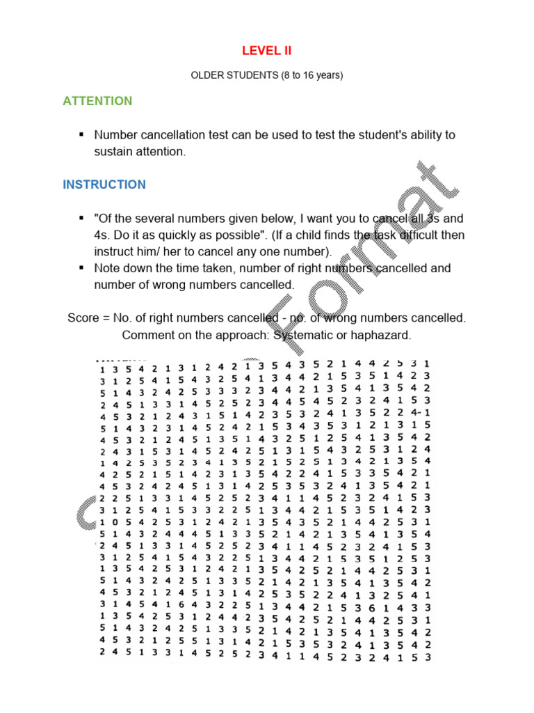Level II | PDF | Subtraction