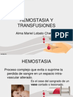 Hemostasia y Transfusiones