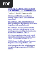 Download DAFTAR JUDUL PENELITIAN by Ayou Lope Nafaz SN90343698 doc pdf