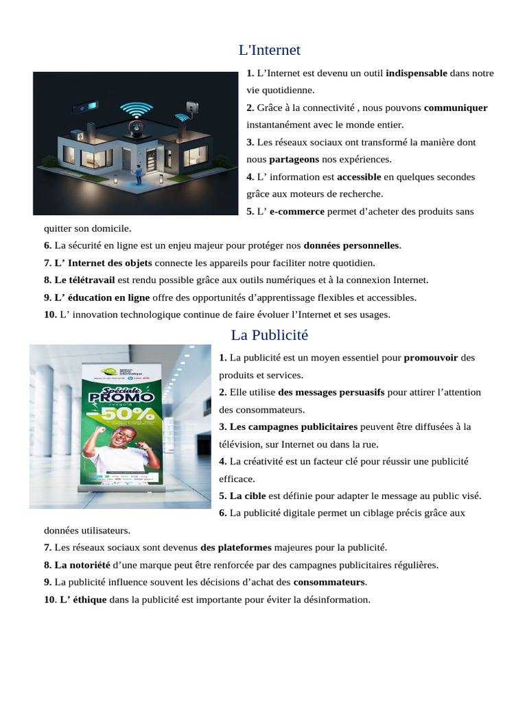 Impact de l'Internet et de la Publicité | PDF | Publicité | l'Internet