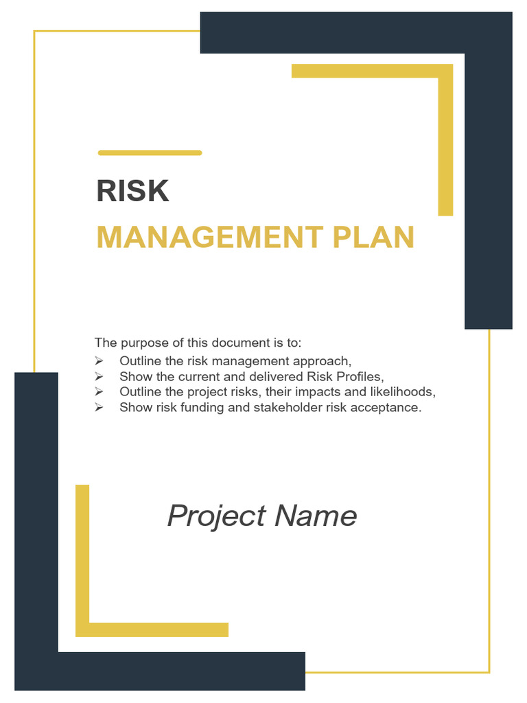 Comprehensive Risk Management Plan | PDF | Risk | Risk Management