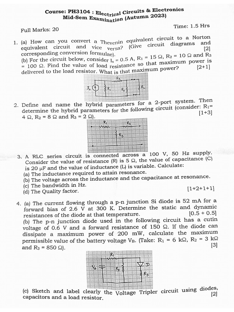 23 Electro Midsem | PDF