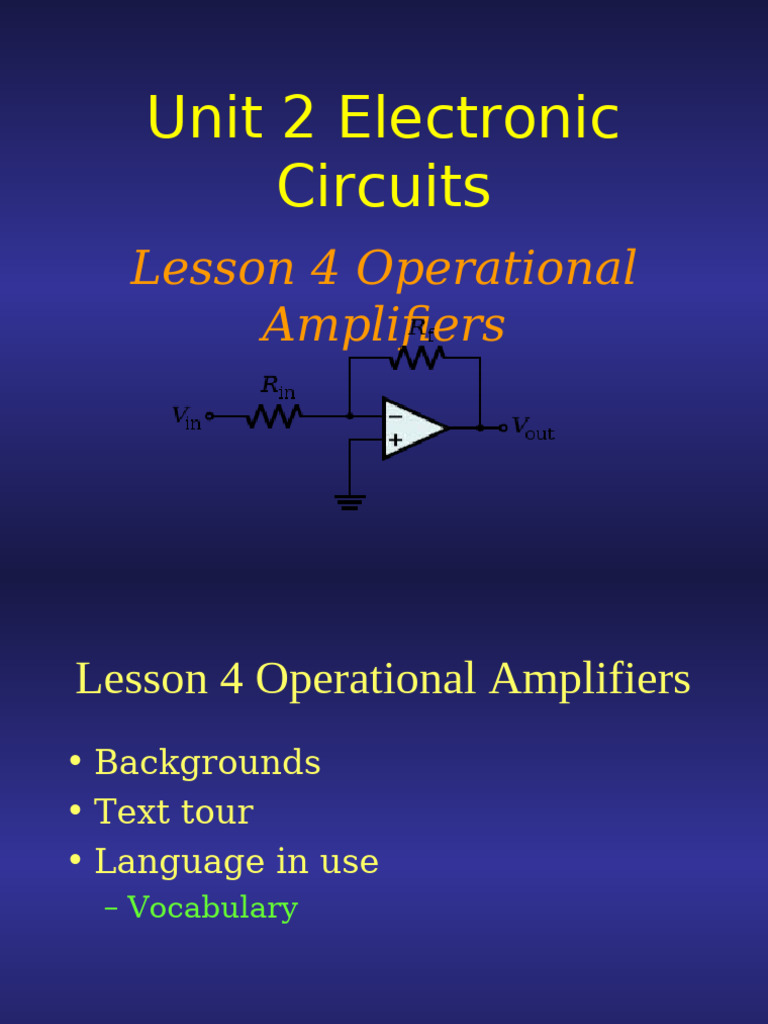 Understanding Operational Amplifiers | PDF | Amplifier | Operational ...