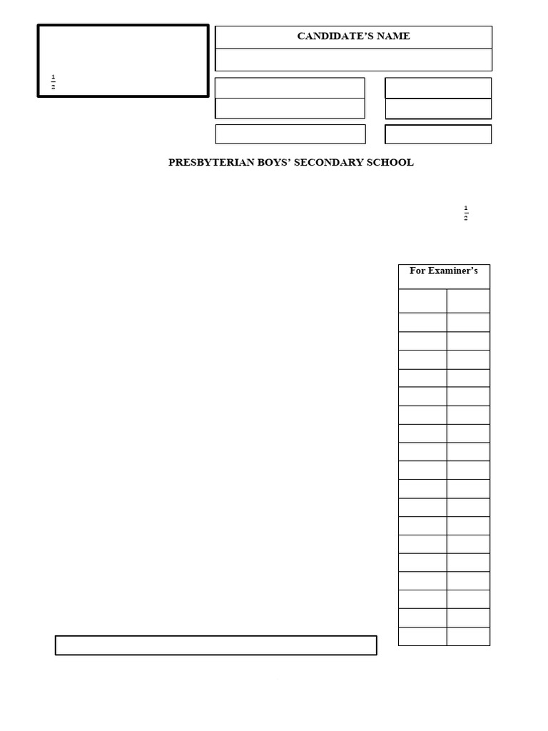 Emaths f3 Mock 2 2025 June | PDF | Mathematics