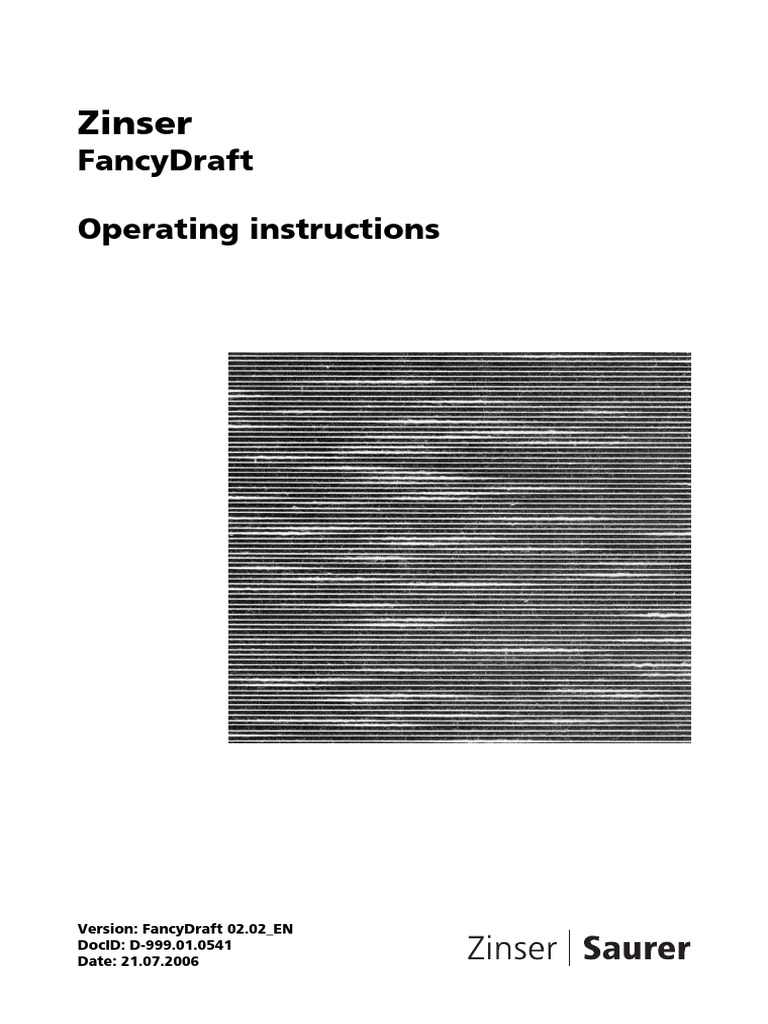 FancyDraft Operating Instructions | PDF | Spinning (Textiles) | Yarn