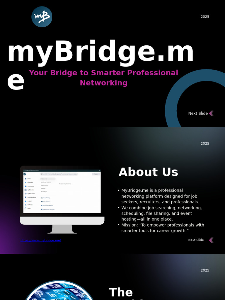 Mybridge - Me - Your Bridge To Smarter Professional Networking | PDF
